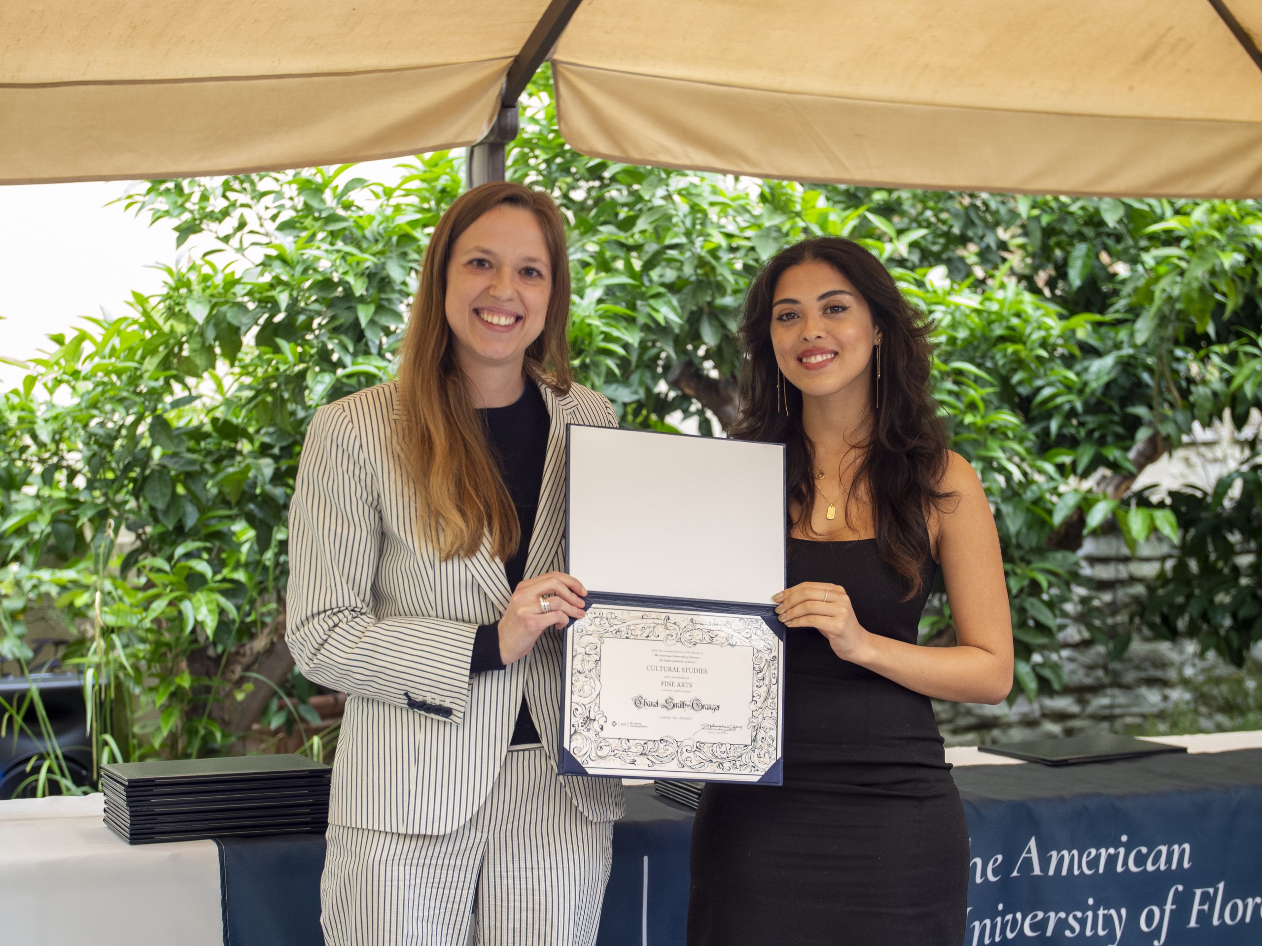 At The American University of Florence (AUF), Chanel Smith-Granger recently